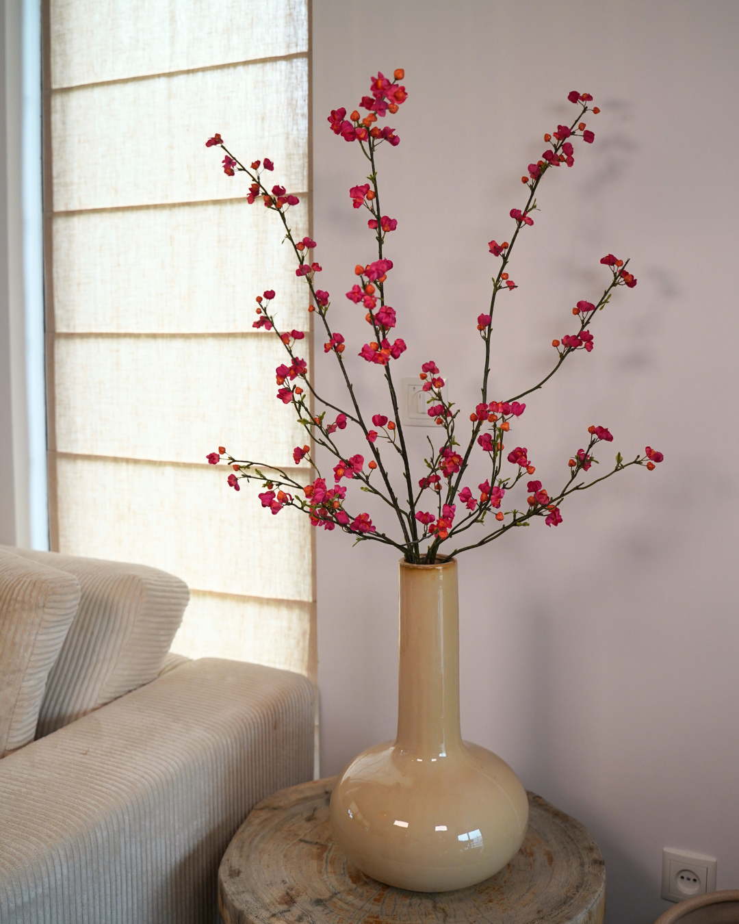 Euonymus tak roze oranje